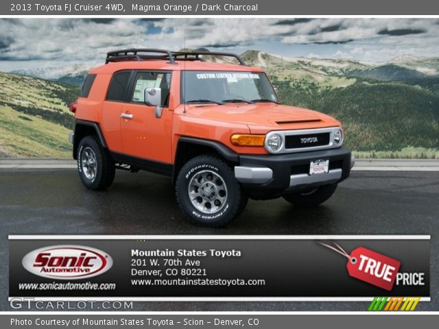 2013 Toyota FJ Cruiser 4WD in Magma Orange