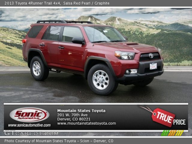 2013 Toyota 4Runner Trail 4x4 in Salsa Red Pearl
