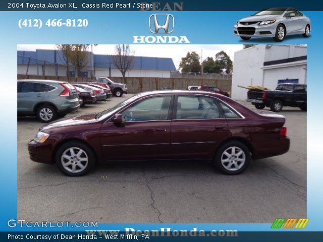 2004 Toyota Avalon XL in Cassis Red Pearl