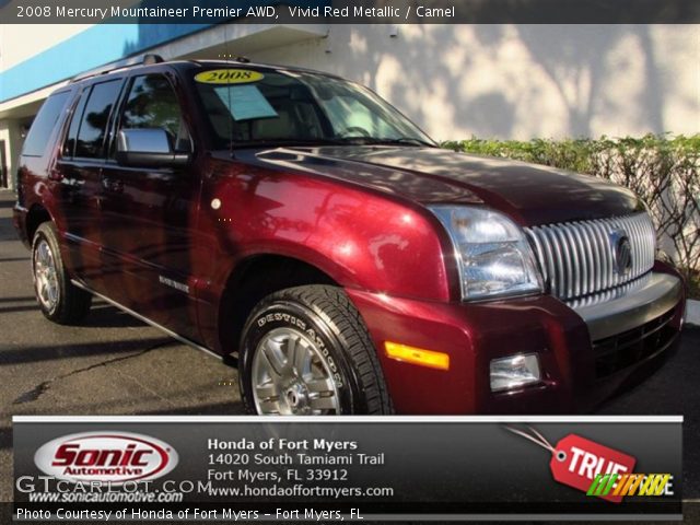 2008 Mercury Mountaineer Premier AWD in Vivid Red Metallic