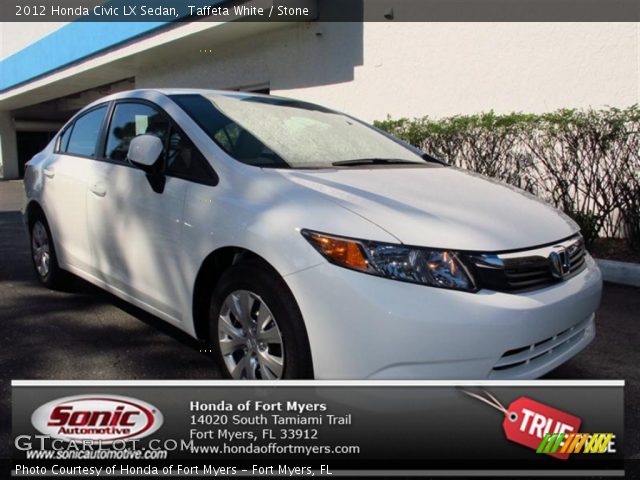 2012 Honda Civic LX Sedan in Taffeta White