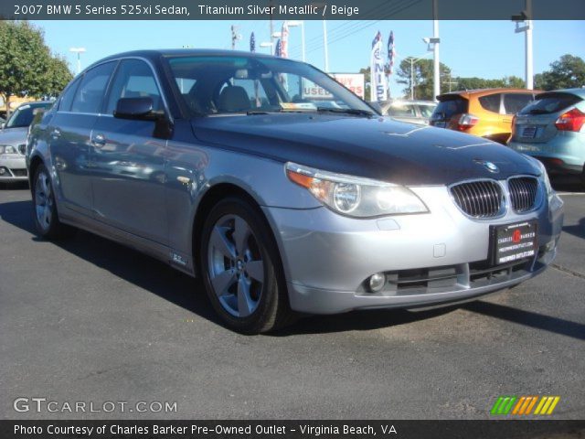 2007 BMW 5 Series 525xi Sedan in Titanium Silver Metallic