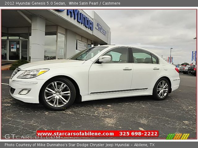 2012 Hyundai Genesis 5.0 Sedan in White Satin Pearl