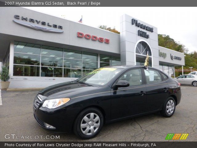 2007 Hyundai Elantra GLS Sedan in Black Pearl