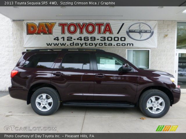 2013 Toyota Sequoia SR5 4WD in Sizzling Crimson Mica