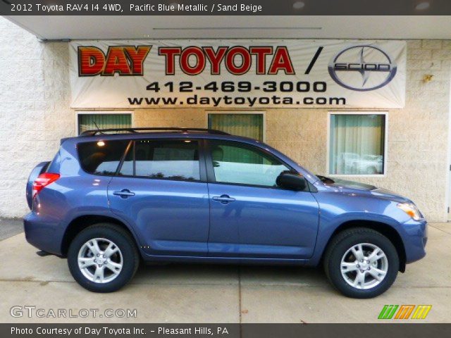 2012 Toyota RAV4 I4 4WD in Pacific Blue Metallic