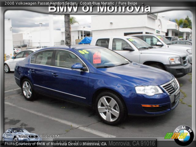 2008 Volkswagen Passat Komfort Sedan in Cobalt Blue Metallic