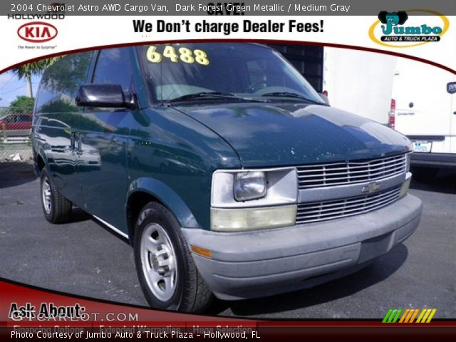 2004 Chevrolet Astro AWD Cargo Van in Dark Forest Green Metallic