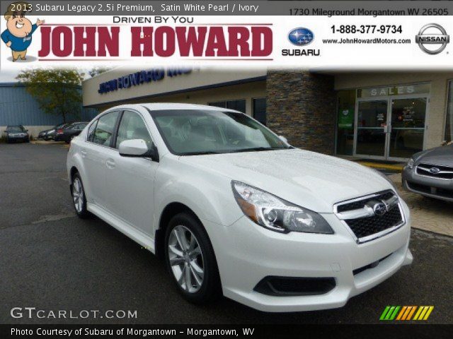 2013 Subaru Legacy 2.5i Premium in Satin White Pearl