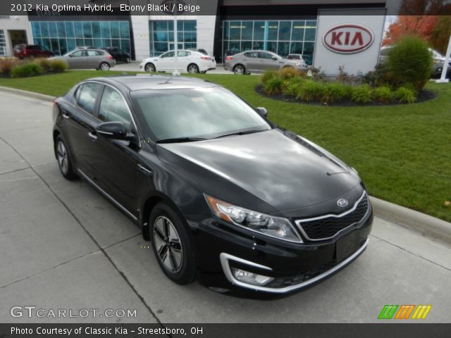 2012 Kia Optima Hybrid in Ebony Black