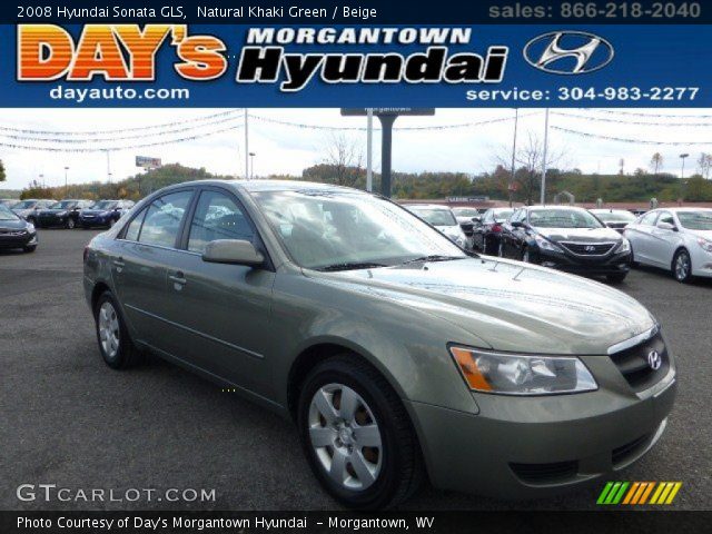 2008 Hyundai Sonata GLS in Natural Khaki Green
