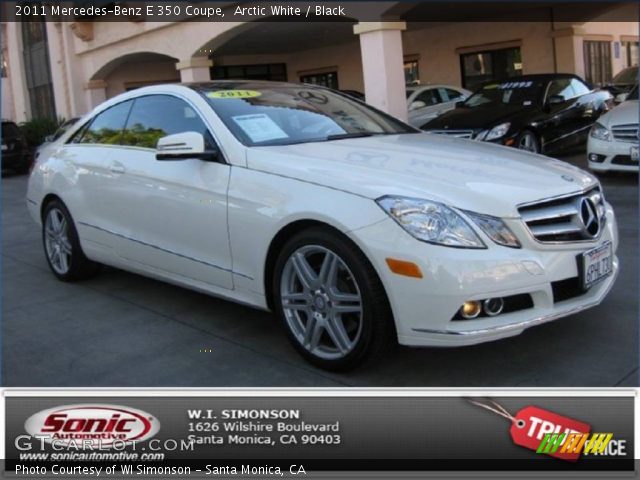 2011 Mercedes-Benz E 350 Coupe in Arctic White