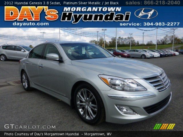 2012 Hyundai Genesis 3.8 Sedan in Platinum Silver Metallic