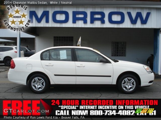 2004 Chevrolet Malibu Sedan in White