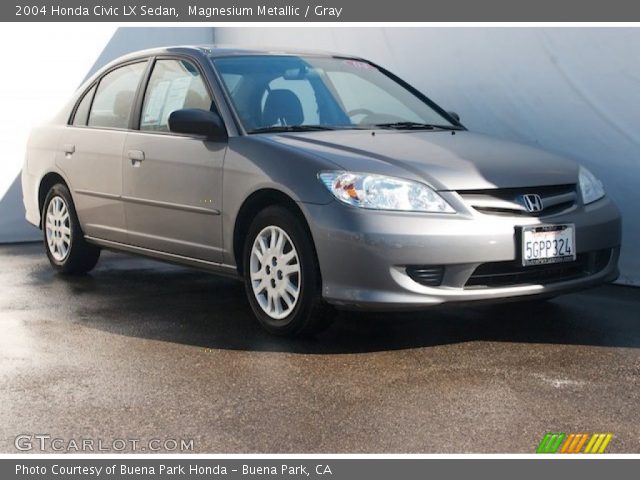2004 Honda Civic LX Sedan in Magnesium Metallic