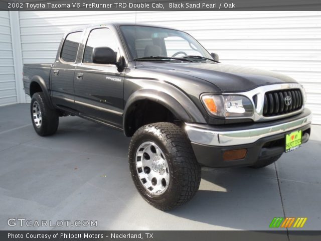 2002 Toyota Tacoma V6 PreRunner TRD Double Cab in Black Sand Pearl