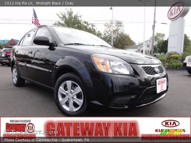 2011 Kia Rio LX in Midnight Black