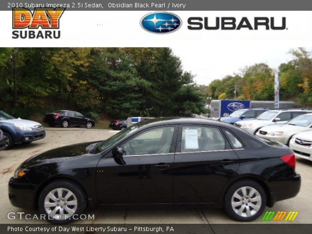 2010 Subaru Impreza 2.5i Sedan in Obsidian Black Pearl