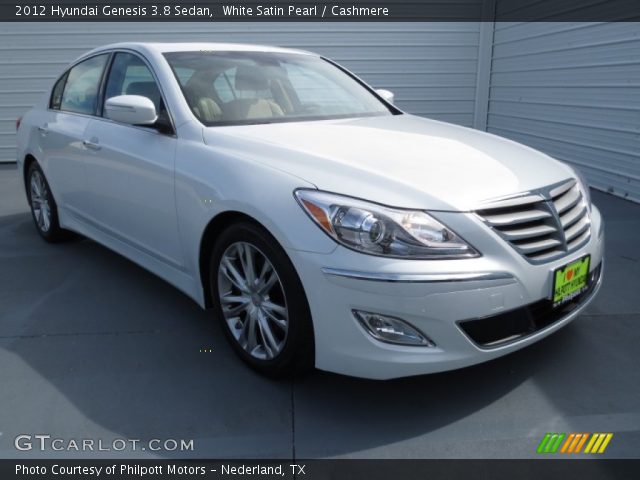 2012 Hyundai Genesis 3.8 Sedan in White Satin Pearl