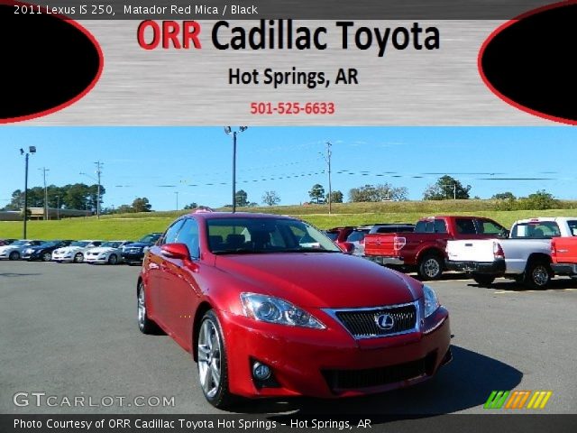 2011 Lexus IS 250 in Matador Red Mica