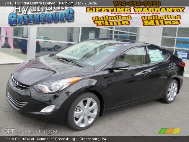 2013 Hyundai Elantra Limited in Midnight Black
