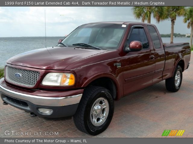 1999 Ford F150 Lariat Extended Cab 4x4 in Dark Toreador Red Metallic