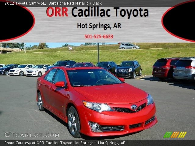 2012 Toyota Camry SE in Barcelona Red Metallic