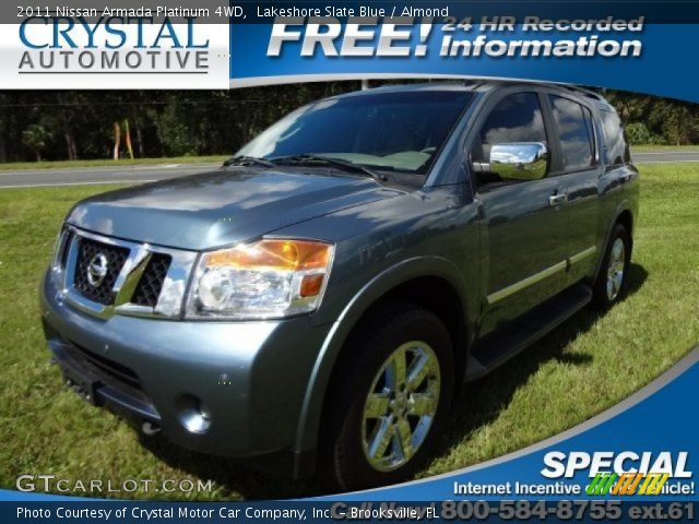 2011 Nissan Armada Platinum 4WD in Lakeshore Slate Blue