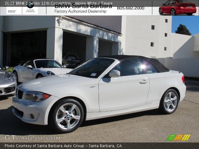 2013 BMW 1 Series 128i Convertible in Alpine White