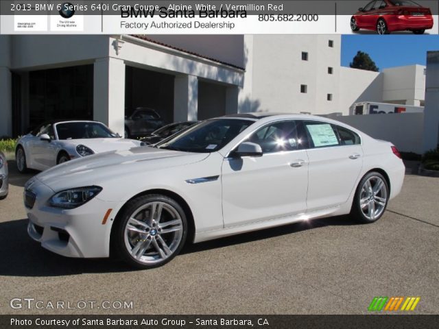 2013 BMW 6 Series 640i Gran Coupe in Alpine White