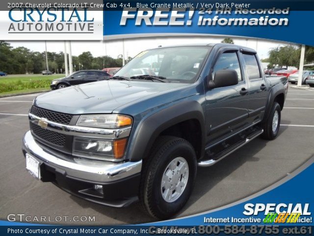 2007 Chevrolet Colorado LT Crew Cab 4x4 in Blue Granite Metallic