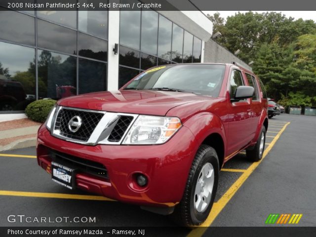 2008 Nissan Pathfinder S 4x4 in Red Brawn