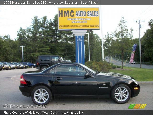 1998 Mercedes-Benz SLK 230 Kompressor Roadster in Black