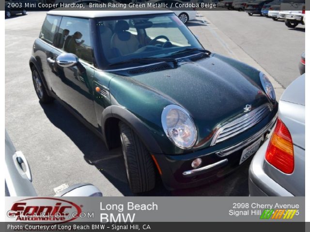2003 Mini Cooper Hardtop in British Racing Green Metallic