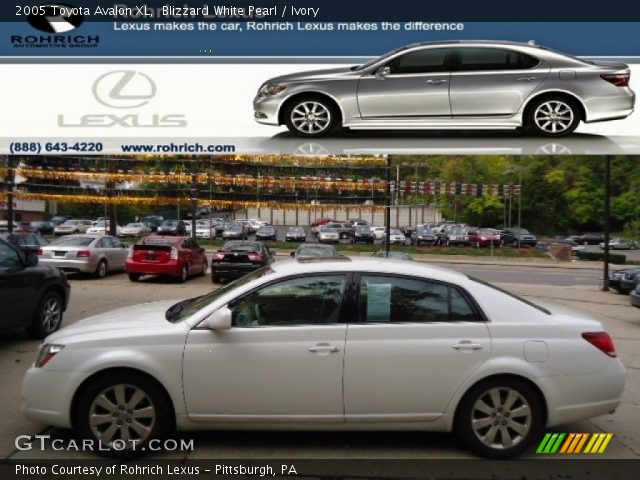 2005 Toyota Avalon XL in Blizzard White Pearl