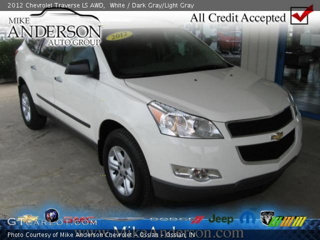 2012 Chevrolet Traverse LS AWD in White