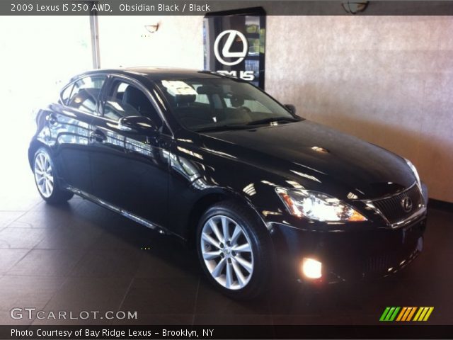 2009 Lexus IS 250 AWD in Obsidian Black