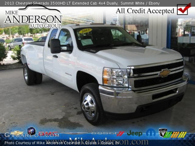 2013 Chevrolet Silverado 3500HD LT Extended Cab 4x4 Dually in Summit White