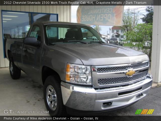 2012 Chevrolet Silverado 1500 Work Truck Regular Cab 4x4 in Graystone Metallic