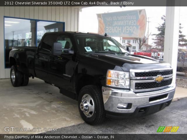 2012 Chevrolet Silverado 3500HD LTZ Crew Cab 4x4 Dually in Black