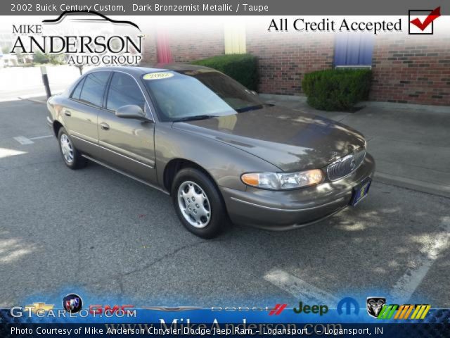 2002 Buick Century Custom in Dark Bronzemist Metallic