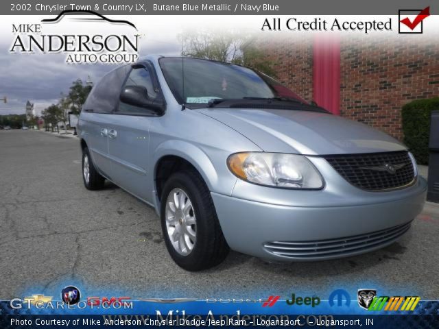 2002 Chrysler Town & Country LX in Butane Blue Metallic