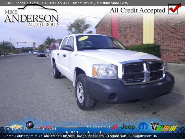 2006 Dodge Dakota ST Quad Cab 4x4 in Bright White