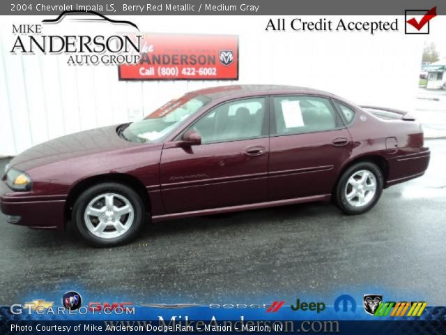2004 Chevrolet Impala LS in Berry Red Metallic