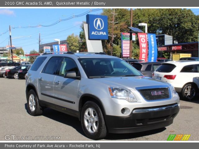 2010 GMC Acadia SL AWD in Quicksilver Metallic