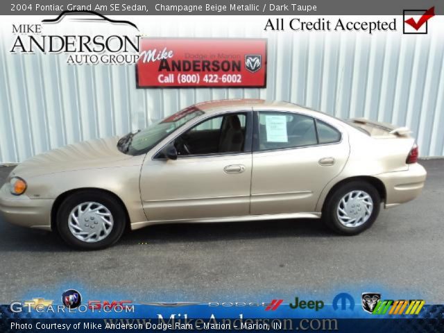 2004 Pontiac Grand Am SE Sedan in Champagne Beige Metallic