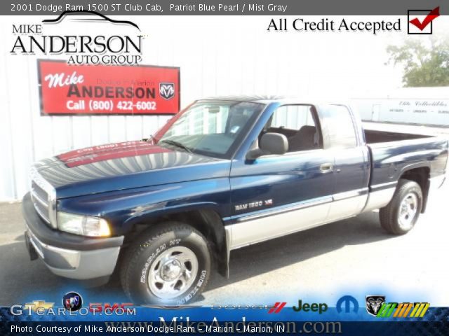 2001 Dodge Ram 1500 ST Club Cab in Patriot Blue Pearl