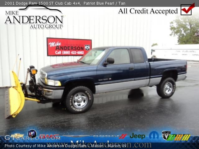 2001 Dodge Ram 1500 ST Club Cab 4x4 in Patriot Blue Pearl