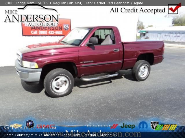 2000 Dodge Ram 1500 SLT Regular Cab 4x4 in Dark Garnet Red Pearlcoat