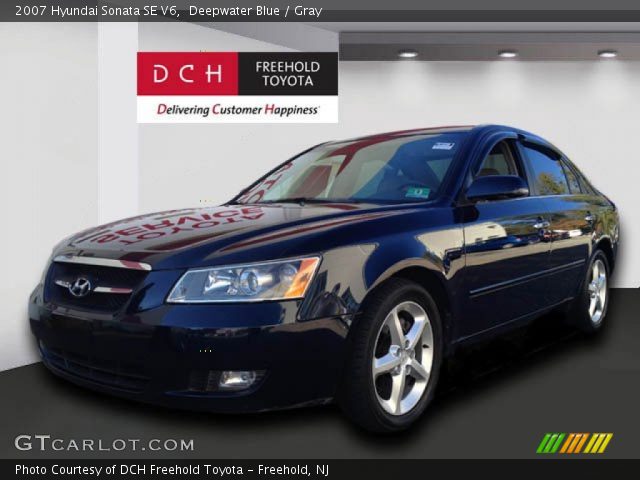 2007 Hyundai Sonata SE V6 in Deepwater Blue